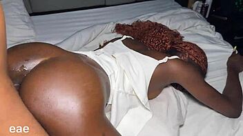 i ride big black cock aggressively in missionary and doggystyle