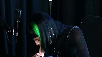 blonde teen in cosplay compilation with sheer red outfits