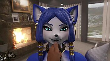 Breeding A Blue Vixen With Monster Cock