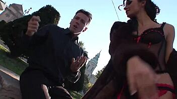 Simone Peach Flashing Monster Cock In Budapest!