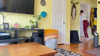 caught stepmom says, 'i hate watching porn but love fucking this big cock in my pussy!'