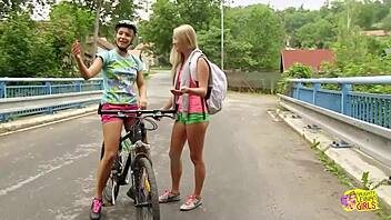 Flaming Hot Blonde Lesbians Share Amazing Outdoor Sex With Passionate Fingering