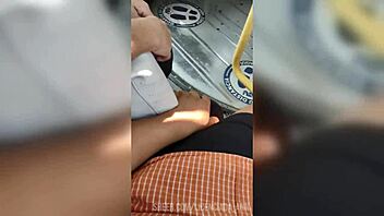 Mature Woman Wearing Leggings On The Street