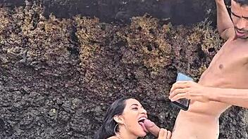 fucked hot married latina on beach