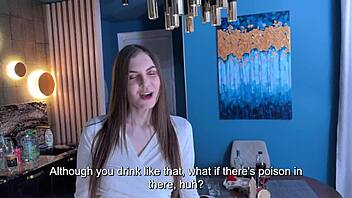 Fan Roughly Fucks Beautiful Porn Star in Hotel Room Cowgirl Style Spooning