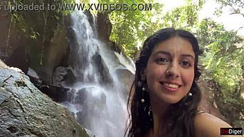 Cum on face in public?