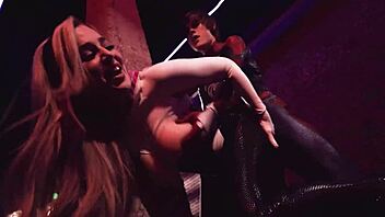 Hot Blonde Model Strips for Photoshoot and Hard Fuck