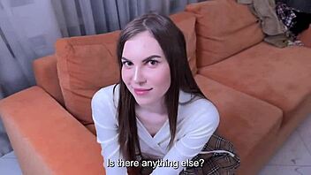 Fan Roughly Fucks Beautiful Porn Star in Hotel Room Cowgirl Style Spooning