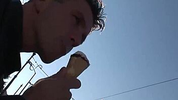 Simone Peach Flashing Monster Cock In Budapest!