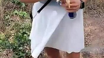 Real Couple's Mountain Outdoor Fuck