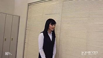 stress relief with a blowjob - sex is the only skill of the new employee - yui watanabe 1