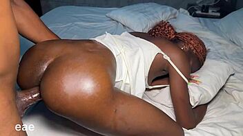 i ride big black cock aggressively in missionary and doggystyle