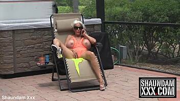 Sally DeAngelo Takes Big Black Cock with Huge Tits Bouncing