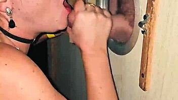 Chupei um dotado no glory hole na casa de swing e ele gozou na minha boca?