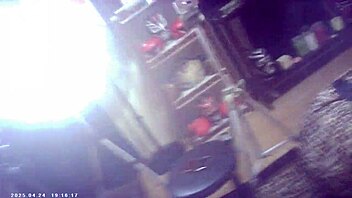 Behind the scenes glasses cam first timer sexxxy skiny model feels the italian pound machine