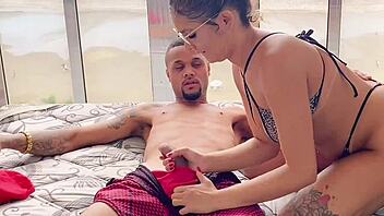 primeira vez da minha namorada na praia, african latina couple, pornstar style