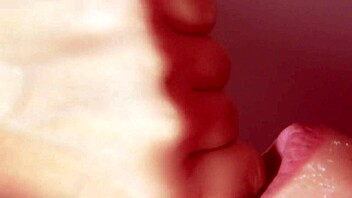 Japanese girl gets facial cumshot in close up