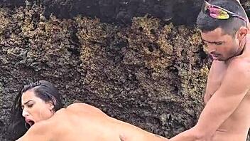 fucked hot married latina on beach