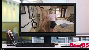 is my stepson fucking my big boobs hard?