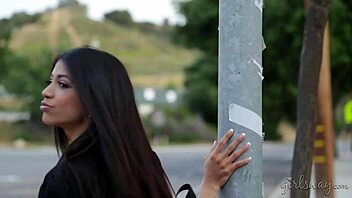 Squirting Cute Teen Licks Busty Teacher's Pussy in Lesbian Cunilingus Scene.