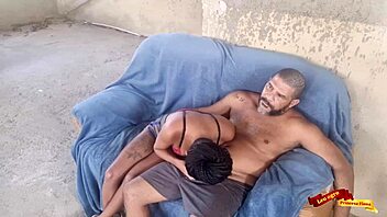 Sexy Latina Teen Bent Over for Anal on Sofa