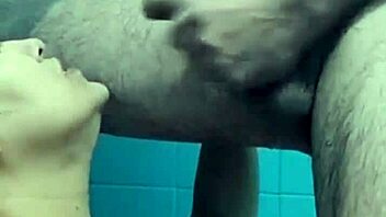 Homemade Shower Deep Throat With Stepfather's Monster Cock