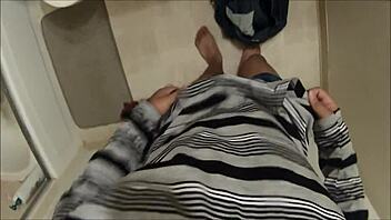 Feeling nervous yet excited in my first shower video with teen POV