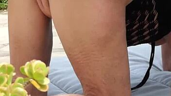 Mature Amateurs Experience Passionate Sex in the Garden, Feeling Deep Emotions