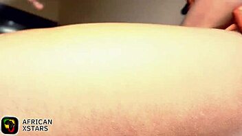 Ebony babe fucks guy in office for job 😏