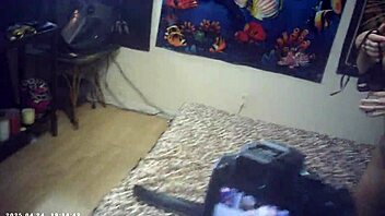 Behind the scenes glasses cam first timer sexxxy skiny model feels the italian pound machine