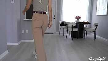 step mom begs step son to fuck her, getting creampie in pussy