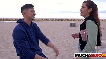 Spanish Chick Gets Fucked Hard On Public Beach