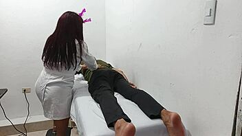 Doctor Fox Tail Uses Dildo Solo