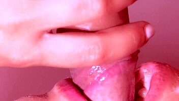 Japanese girl gets facial cumshot in close up