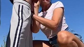 Is gabriella's mouth fucked deeper than her pussy in this slave session?