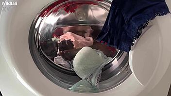 watching her wash then fuck with toys, moaning loudly 😩