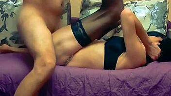 skinny wife rides monster cock