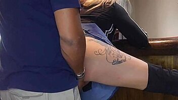 look at that cute blonde teen 18+ bending over for big dick! so hot!