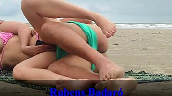 Couple fucks on beach sand