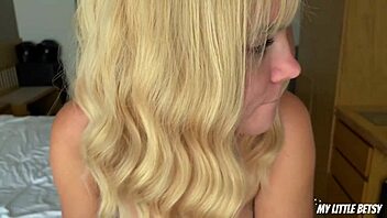 stepdaddy comes home to stepdaughter's birthday surprise blowjob.