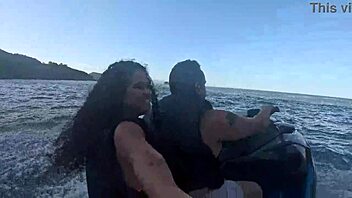 Craziness on jet ski in guaruja beach