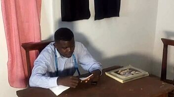 In the fake tailor shop, I let him fuck me with his big dick to finish my work