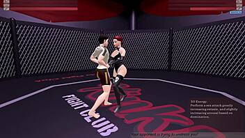 Kinky Fight Club Loser Rides Kat's Cock