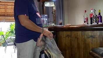 look at that cute blonde teen 18+ bending over for big dick! so hot!