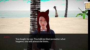 in my new family 48, the redhead teen with small tits gets erotic in homemade setting