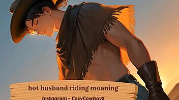 Hot Husband Riding Moaning