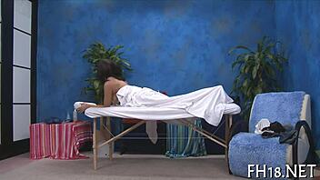 Relaxing massage in private room setting