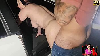 just parking the car but ended up with cum on my face from those guys 😜