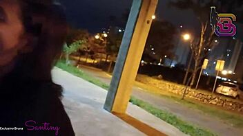 Brazilian Babe Sucks Monster Cocks