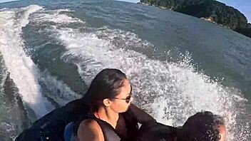 Craziness on jet ski in guaruja beach